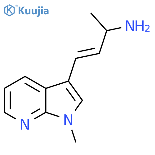 4-{1-methyl-1H-pyrrolo2,3-bpyridin-3-yl}but-3-en-2-amine structure