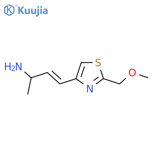 4-2-(methoxymethyl)-1,3-thiazol-4-ylbut-3-en-2-amine structure