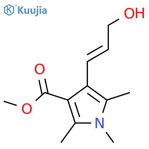 methyl 4-(3-hydroxyprop-1-en-1-yl)-1,2,5-trimethyl-1H-pyrrole-3-carboxylate structure