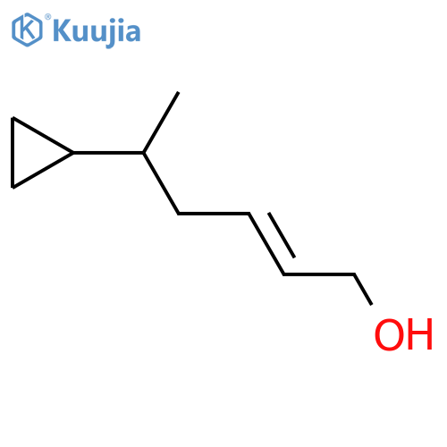 5-cyclopropylhex-2-en-1-ol structure