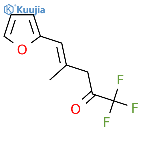1,1,1-trifluoro-5-(furan-2-yl)-4-methylpent-4-en-2-one structure