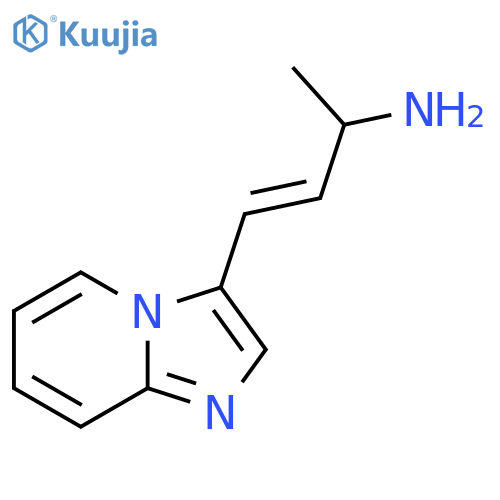 4-{imidazo1,2-apyridin-3-yl}but-3-en-2-amine structure