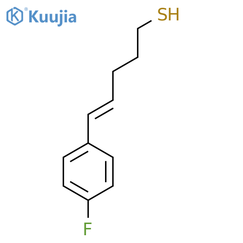 5-(4-fluorophenyl)pent-4-ene-1-thiol structure