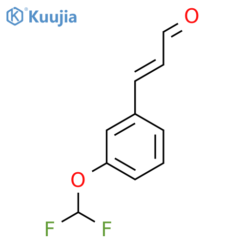 3-3-(difluoromethoxy)phenylprop-2-enal structure