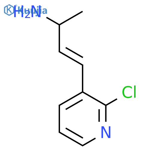 4-(2-chloropyridin-3-yl)but-3-en-2-amine structure