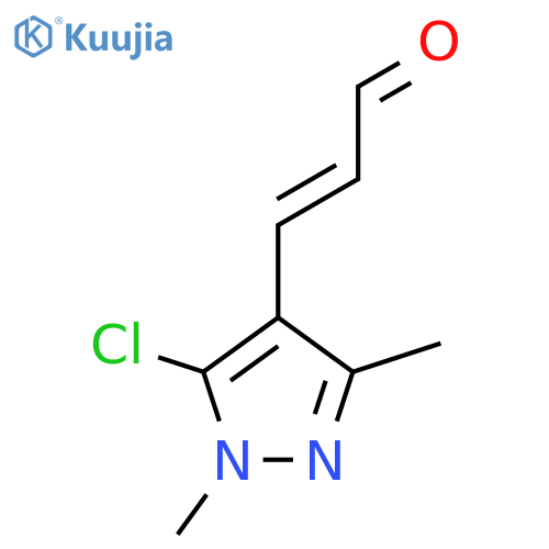 3-(5-chloro-1,3-dimethyl-1H-pyrazol-4-yl)prop-2-enal structure