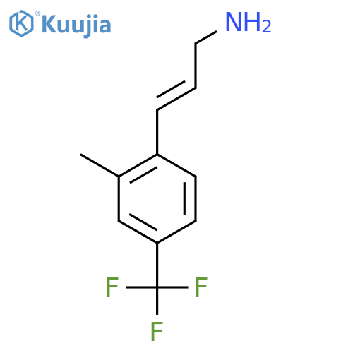 3-2-methyl-4-(trifluoromethyl)phenylprop-2-en-1-amine structure