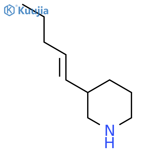 3-(pent-1-en-1-yl)piperidine structure
