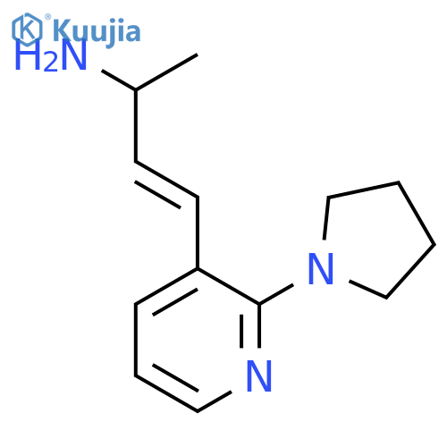 4-2-(pyrrolidin-1-yl)pyridin-3-ylbut-3-en-2-amine structure