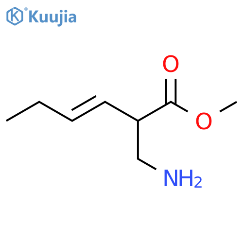 methyl 2-(aminomethyl)hex-3-enoate structure