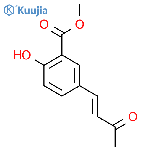 methyl 2-hydroxy-5-(3-oxobut-1-en-1-yl)benzoate structure