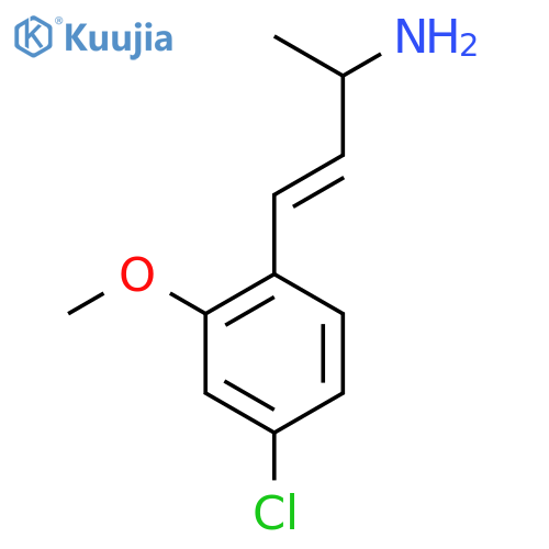 4-(4-chloro-2-methoxyphenyl)but-3-en-2-amine structure
