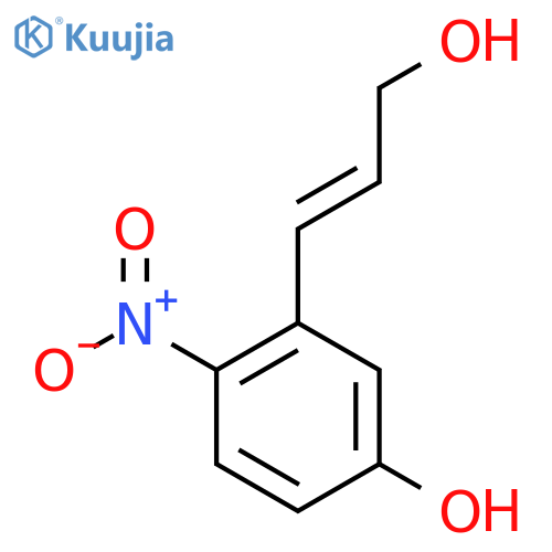 3-(3-hydroxyprop-1-en-1-yl)-4-nitrophenol structure