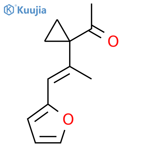 1-{1-1-(furan-2-yl)prop-1-en-2-ylcyclopropyl}ethan-1-one structure