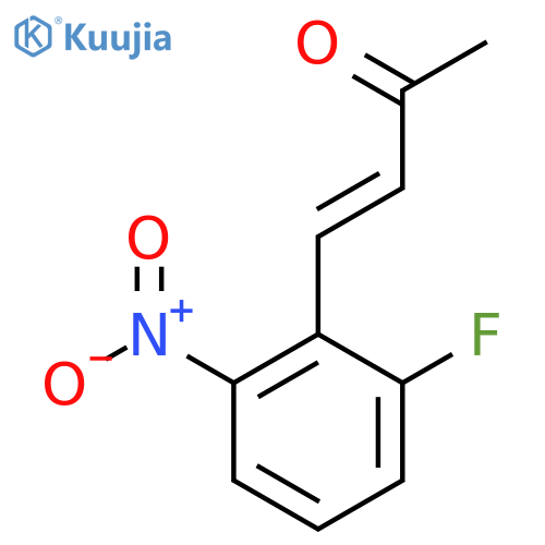 4-(2-fluoro-6-nitrophenyl)but-3-en-2-one structure