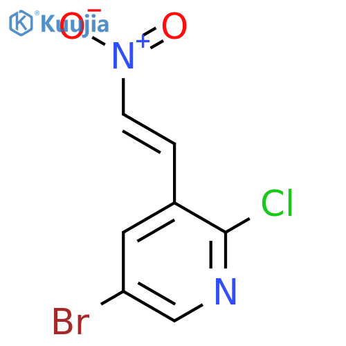 5-Bromo-2-chloro-3-(2-nitroethenyl)pyridine structure