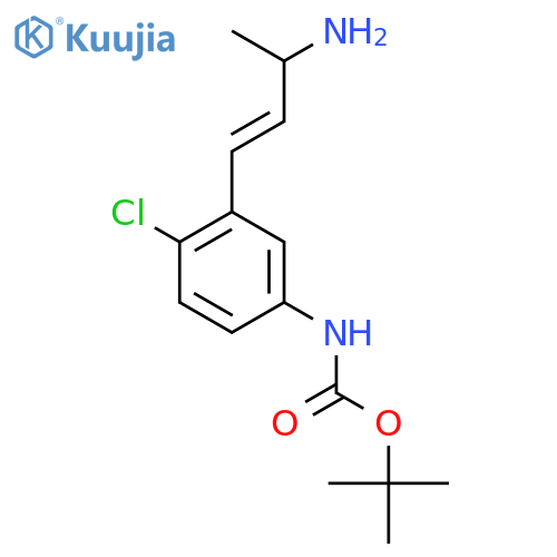 tert-butyl N-3-(3-aminobut-1-en-1-yl)-4-chlorophenylcarbamate structure