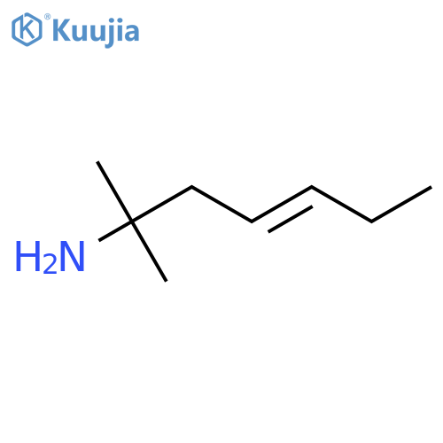 2-methylhept-4-en-2-amine structure