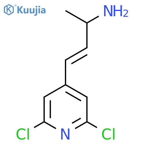 4-(2,6-dichloropyridin-4-yl)but-3-en-2-amine structure