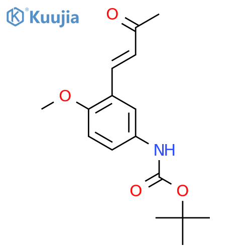 tert-butyl N-4-methoxy-3-(3-oxobut-1-en-1-yl)phenylcarbamate structure