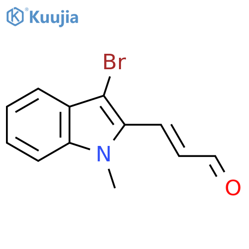 3-(3-bromo-1-methyl-1H-indol-2-yl)prop-2-enal structure