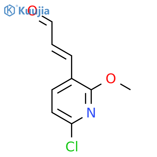 3-(6-chloro-2-methoxypyridin-3-yl)prop-2-enal structure
