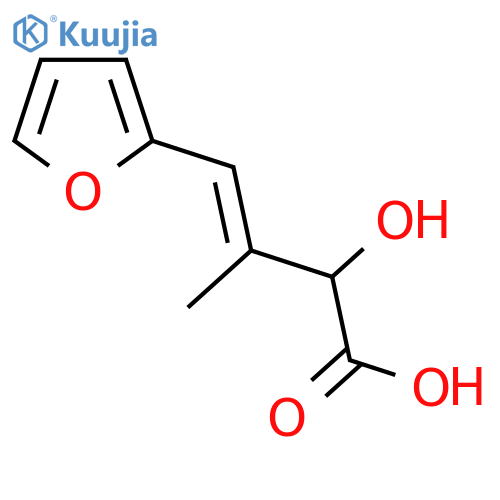 4-(furan-2-yl)-2-hydroxy-3-methylbut-3-enoic acid structure
