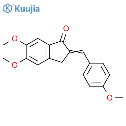 5,6-dimethoxy-2-[(4-methoxyphenyl)methylidene]-2,3-dihydro-1H-inden-1-one structure