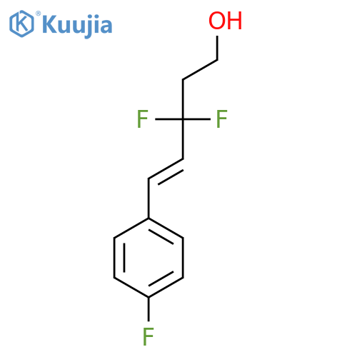 3,3-difluoro-5-(4-fluorophenyl)pent-4-en-1-ol structure
