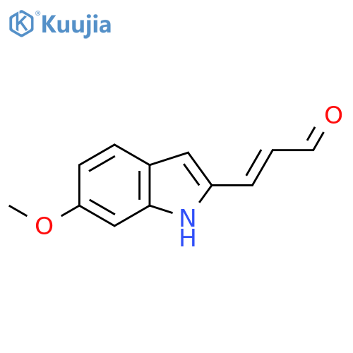 3-(6-methoxy-1H-indol-2-yl)prop-2-enal structure
