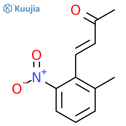 4-(2-methyl-6-nitrophenyl)but-3-en-2-one structure