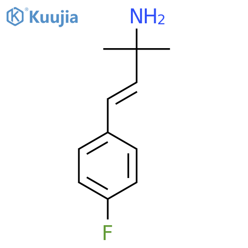 4-(4-fluorophenyl)-2-methylbut-3-en-2-amine structure