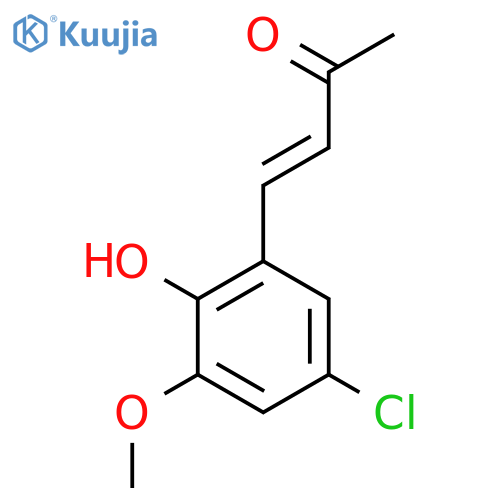 4-(5-chloro-2-hydroxy-3-methoxyphenyl)but-3-en-2-one structure