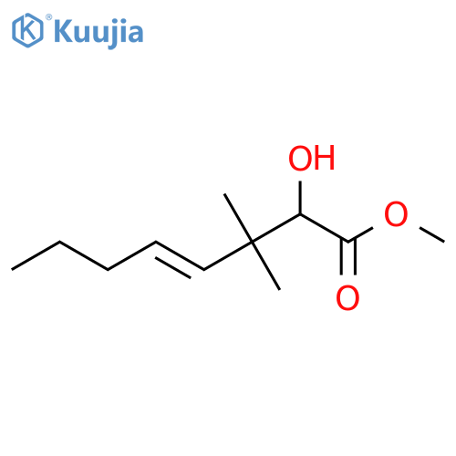 methyl 2-hydroxy-3,3-dimethyloct-4-enoate structure