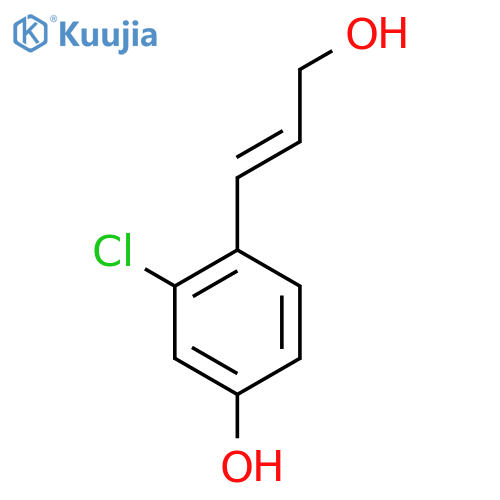3-chloro-4-(3-hydroxyprop-1-en-1-yl)phenol structure