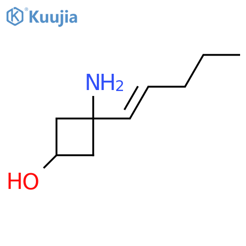 3-amino-3-(pent-1-en-1-yl)cyclobutan-1-ol structure