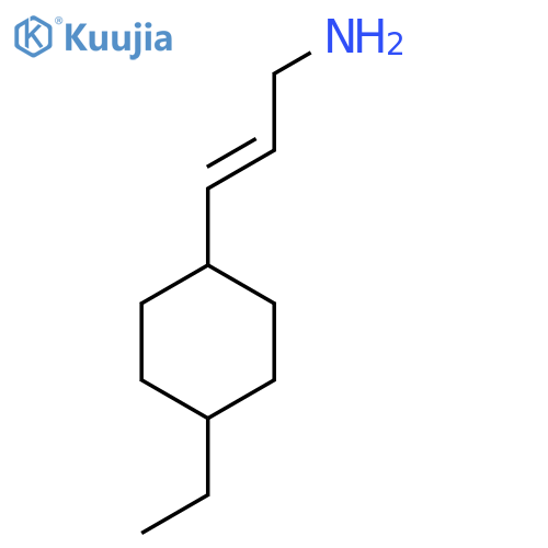3-(4-ethylcyclohexyl)prop-2-en-1-amine structure