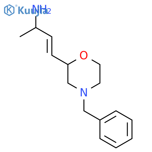 4-(4-benzylmorpholin-2-yl)but-3-en-2-amine structure