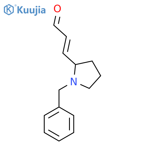 3-(1-benzylpyrrolidin-2-yl)prop-2-enal structure