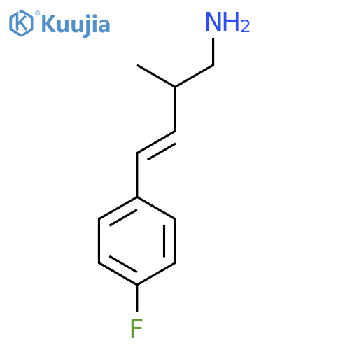 4-(4-fluorophenyl)-2-methylbut-3-en-1-amine structure