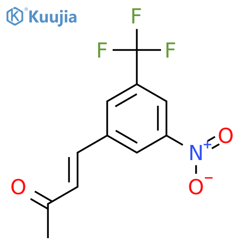 4-3-nitro-5-(trifluoromethyl)phenylbut-3-en-2-one structure