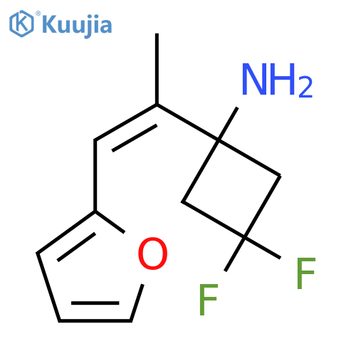 3,3-difluoro-1-1-(furan-2-yl)prop-1-en-2-ylcyclobutan-1-amine structure