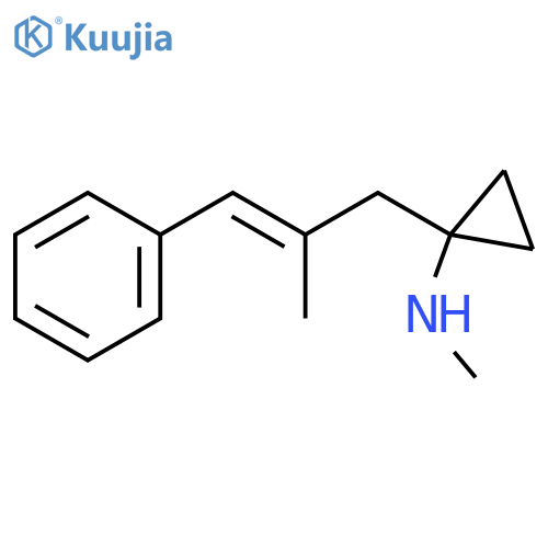 N-methyl-1-(2-methyl-3-phenylprop-2-en-1-yl)cyclopropan-1-amine structure