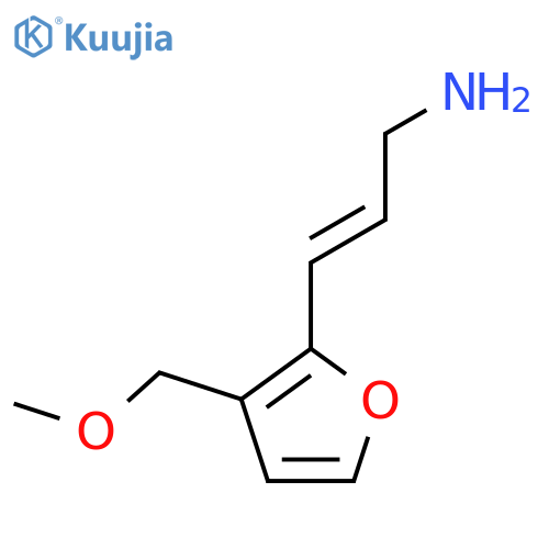 3-3-(methoxymethyl)furan-2-ylprop-2-en-1-amine structure