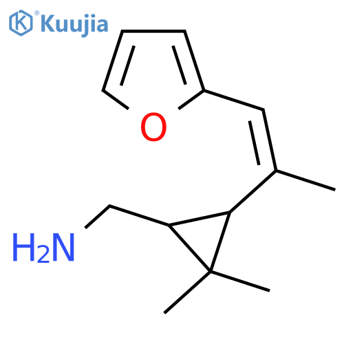 {3-1-(furan-2-yl)prop-1-en-2-yl-2,2-dimethylcyclopropyl}methanamine structure