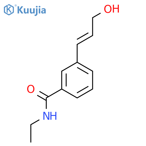 N-ethyl-3-(3-hydroxyprop-1-en-1-yl)benzamide structure