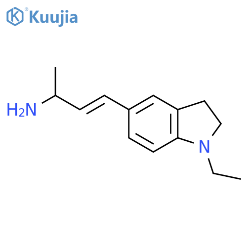 4-(1-ethyl-2,3-dihydro-1H-indol-5-yl)but-3-en-2-amine structure