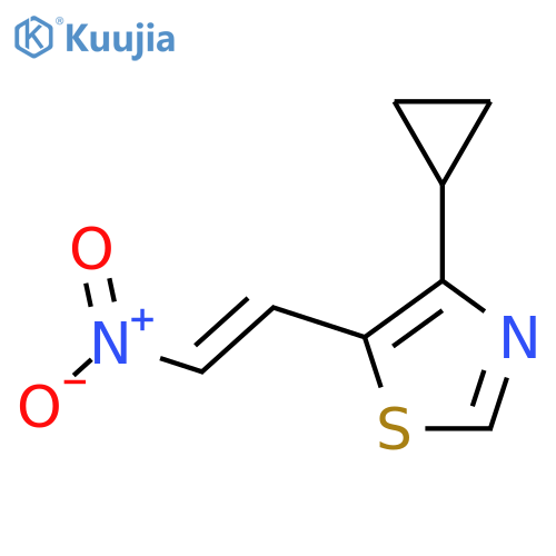 4-cyclopropyl-5-(2-nitroethenyl)-1,3-thiazole structure