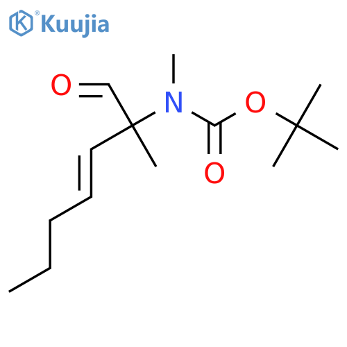 tert-butyl N-methyl-N-(2-methyl-1-oxohept-3-en-2-yl)carbamate structure