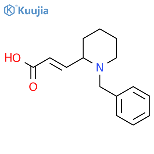 3-(1-benzylpiperidin-2-yl)prop-2-enoic acid structure
